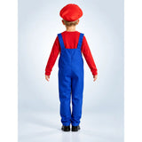 Junior Super Brothers, Plumber Kids Halloween Costume Fancy Dress Up