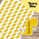 Fancy Shape Sticker - Roary Dino