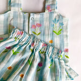 Girls Co-Ord Set- Blue Ghingham