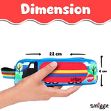 Smiggle Round About Teeny Tiny Pencil Case Medium Blue