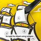 Sparkle Pop Glitter Art Set – 6 Glitter Bottles + 4 Design Cards (Peel, Stick & Decorate)