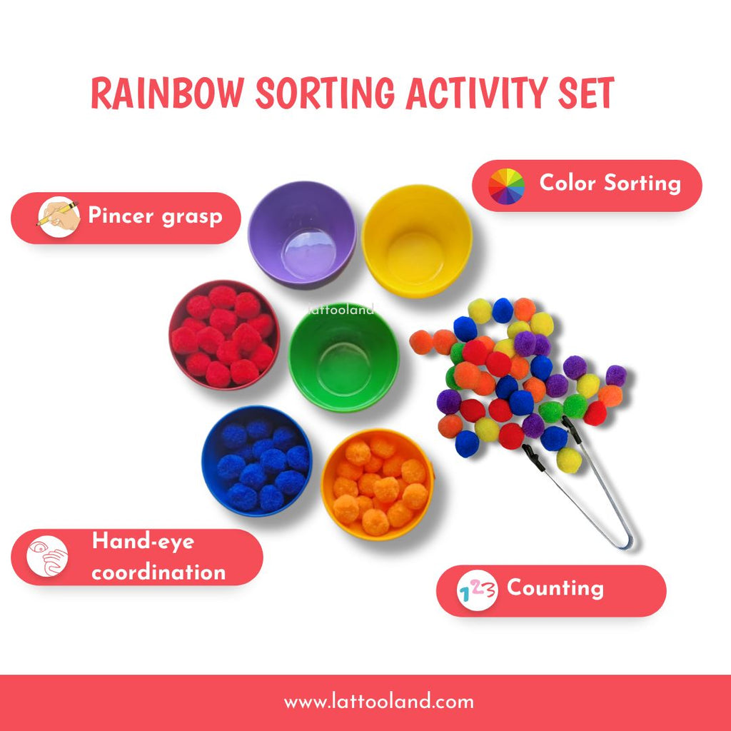 Rainbow Sorting Activity Set for Kids – Popup Kids