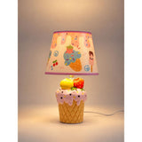 Pink ceramic Ice Cream Table side Bed Table Lamp, Kids Room Decor