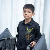 Mischief Managed Embroidered Shirt - Black