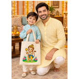 DIY Colouring Lord Hanuman Tote Bag
