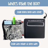 Berrybee Kids Children's Activity Chalkboard Book-Portable