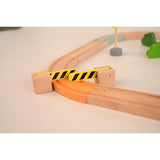 Playbox Wooden Wild Track Train Playset Vehicle with Magnetic Train Engine | Wooden Toy Playset for Toddler & Kids Baby Toys