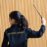 Mischief Managed Embroidered Shirt - Black