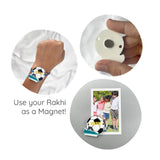 Personalized Name Rakhi for Kids - Football Goals