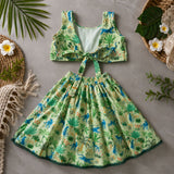 Girls Lehenga Set- Jungle