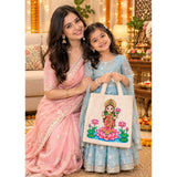 DIY Colouring Goddess Lakshmi Tote Bag