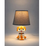 Brown ceramic Dog side Bed Table Lamp, Kids Room Decor