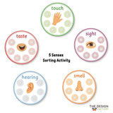 5 Senses Sorting Activity