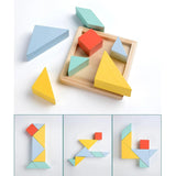 4 in 1 Shape Sorter Puzzle Block Wooden Educational Shape Sorting Puzzle Toy