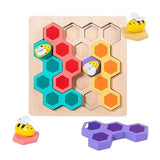 Wooden Bee Puzzle Game