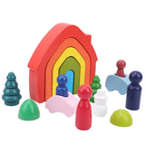 Creative Rainbow Home Building Blocks