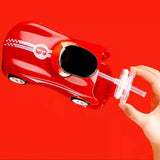 Children's Straw Sports Car Sipper Water Bottle - Red