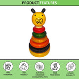 Toys Wooden Bear Stacking Toy for Kids - Multicolor