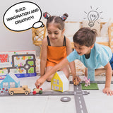 Kids Build your Own City 50 pieces Road Track