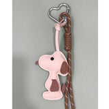 Pet Lover Bag Charm with Beaded Bracelet