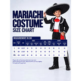 Black & Red Mexican Mariachi Boys, Kids Halloween Costume Fancy Dress Up