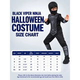 Black Viper Ninja, Kids Halloween Costume Fancy Dress Up