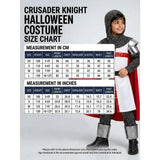 Medieval Crusader Knight Boys, Kids Halloween Costume Fancy Dress Up