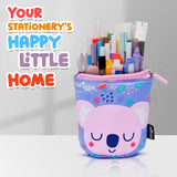 Smiggle Animalia Collection Pencil Pouch Stand Lilac