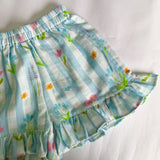 Girls Co-Ord Set- Blue Ghingham