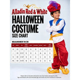 Alladin Red & White, Kids Halloween Costume Fancy Dress Up