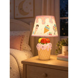 Pink ceramic Ice Cream Table side Bed Table Lamp, Kids Room Decor