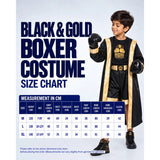 Black & Gold Boxer, Kids Halloween Costume Fancy Dress Up