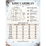 Cream Cable-Knit Winter Cardigan, Christmas Sweater for Kids