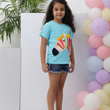 Aqua Zebra T-shirt