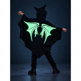 Luminous Ghost Bat cape style Cloak, Kids Halloween Costume Fancy Dress Up
