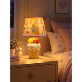 White ceramic Ice Cream side Bed Table Lamp, Kids Room Decor
