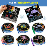 PepPlay Velvet Coloring Cards (Ocean)