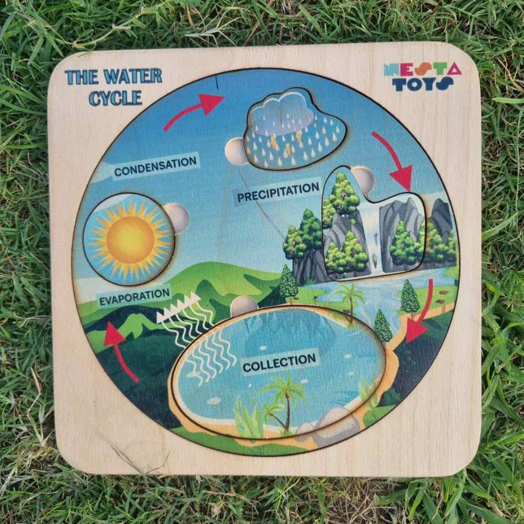 Montessori Wooden Water Cycle Puzzle | Educational STEM Learning Toy