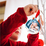 Personalised Ornament - First Christmas Blue
