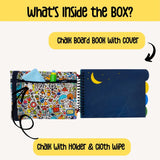 Berrybee Chalk it Doodles- Children's Activity Chalkboard Book-Portable