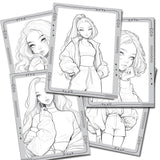Style Stars Fashion Colouring Book for Girls, Kids and Teens: Book 1 | Fun and Trendy Illustrations to Color for Girls of all Ages