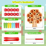 Montessori Wooden Tree Insects Game