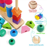 5 Pillar Sorter with Lacing Beads Toy Set