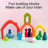 Creative Rainbow Home Building Blocks