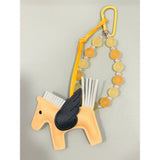 Unicorn Bag Charm with Beaded Bracelet
