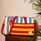Timeless Stripes Personalized Kids Duffle Bag - Pop Stripe