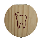 Wooden Tooth Saver Box For Lost Teeth Collection