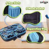 Smiggle Away Hardtop Stationery Kit for Kids Blue