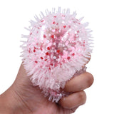 Pop-a-fetti Balls:Confetti Squishy Balls – Set of 4 (Pink, Silver, Red & Multicolor) Stress Relief & Sensory Play | Shake, Squish & Shine | Sticky, Squishy & Sparkly Fun for Kids & Adults