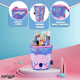 Smiggle Animalia Collection Pencil Pouch Stand Lilac